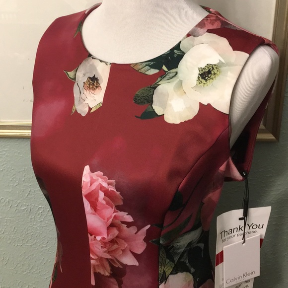 🌹 NWT Calvin Klein Sheath Dress 🌹 - Picture 3 of 5